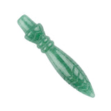Natural Stone Carved Scepter Point Dowsing Pendant Pendulum Crystal Pendulums for Divination Dowsing