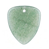 Natural Gemstone Guitar Pick Pendant 27x32mm for Jewelry Making SP2030