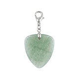 Gemstone Guitar Pick Pendant Charms for Bag Tag DIY Jewelry With Lobster Clasp SP2030-BT