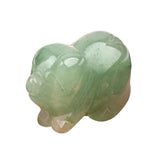 1" Gemstone Pig Figurine - Natural Stone Office Decor