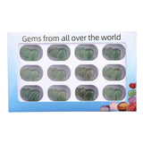 1.0Inch Handmade Carved Gemstone Elephant Ornament  12PCS IN Box for Home Office Desk Decor  #SP2307-12PA
