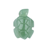 1" Gemstone Tortoise Figurine - Natural Stone Office Decor