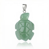 1.0Inch Tortoise Gemstone Pendant for Making Jewelry #SP2311S-25MM