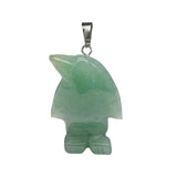 Inch Hand Carved Penguin Gemstone Pendant for Making Jewelry #SP2313S-25MM