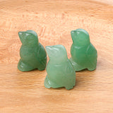 1.0 Inch Hand Carved Gemstone Bird Figurine Animal Ornament for Home Office Desk Decor #SP2316