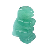 1.0 Inch Hand Carved Gemstone Dinosaur Figurine Animal Ornament for Home Office Desk Decor #SP2318