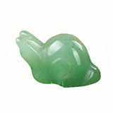 1.0 Inch Hand Carved Snail Gemstone Figurine Ornament for Home Office Desk Decor #SP2323