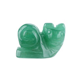 1.0 Inch Hand Carved Snail Gemstone Figurine Ornament for Home Office Desk Decor #SP2325