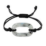 Handmade Woven O-Shape Gemstone Beads Bracelets Adjustable for Women Men