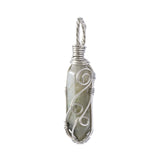 Handmade Wire Wrapped Hexagonal Point Gemstone Pendant For Making Jewelry #SP1753