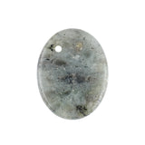 Yellow Tiger Eye 35×45mm Oval Gemstone Slice Pendant with Off-Center Drilled Hole – Natural Stone Charm for Necklaces, Bag Charms & Bookmarks