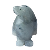 1" Gemstone Penguin Figurine - Hand-Carved Healing Crystal