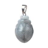 1.0Inch Hand Carved Gemstone Beetle Animal Pendant for Making Jewelry #SP2315S-25MM