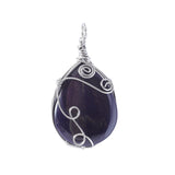 Handmade Wire Wrapped Teardrop Gemstone Pendant For Making Jewelry #SP1752