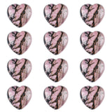 Crystal Puffy Heart Stones 20mm Geometric Pocket Stones for Meditation Chakra Balancing 12PCS In Velvet Bag