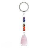 Handmade Crystal Fish Keychain with Chakra Beads - Natural Gemstone Talisman for Abundance, Balance & Positive Energy | Elegant Accessory for Everyday Luck