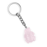 Gemstone Tortoise Keychain - Natural Stone Animal Charm