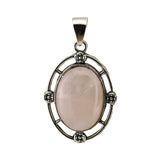 Silver Oval Gemstone Pendant for DIY Making Jewelry #SP1502S