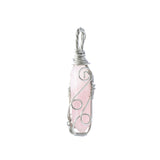 Handmade Wire Wrapped Hexagonal Point Gemstone Pendant For Making Jewelry #SP1753