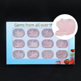 1.0Inch Hand Carved Mouse Gemstone Figurine Ornament 12PCS In Box  for Home Office Desk Decor #SP1878-12PA