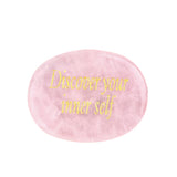Worry Healing Palm Stones for Meditation Prayer Home Decor with (Discover your inner self )-35x45MM #SP1904G-W03