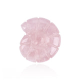1.0 Inch Natural Crystal Snail Conch Shell Figurine – Double-Sided 3D Hand-Carved Gemstone Snail, No-Hole Decorative Ornament for Miniature Landscape Home Decor (Unique Crystal Craft) #SP1982