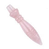 Natural Stone Carved Scepter Point Dowsing Pendant Pendulum Crystal Pendulums for Divination Dowsing