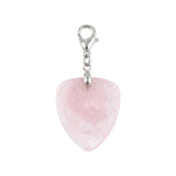 Gemstone Guitar Pick Pendant Charms for Bag Tag DIY Jewelry With Lobster Clasp SP2030-BT