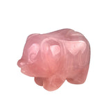 1" Gemstone Pig Figurine - Natural Stone Office Decor