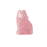 1.0Inch Hand Carved Wolf Gemstone Figurine Animal Ornament for Home Office Desk Decor #SP2314