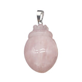 1.0Inch Hand Carved Gemstone Beetle Animal Pendant for Making Jewelry #SP2315S-25MM