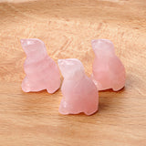 1.0 Inch Hand Carved Gemstone Bird Figurine Animal Ornament for Home Office Desk Decor #SP2316