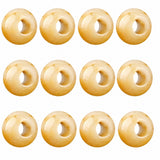 Wholesale 12PCS Round Gemstone Beads Drilled 5mm Large Hole Polished Stone Ball for DIY Jewelry Making