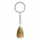 Handmade Crystal Fish Keychain #KC2016  Natural Gemstone Talisman for Abundance & Protection, Elegant Accessory for Everyday Luck & Positive Energy