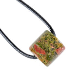 Minimalist Natural Crystal Cylinder Pendant Necklace - Adjustable Cord #SN2023