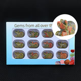 1.0Inch Hand Carved Mouse Gemstone Figurine Ornament 12PCS In Box  for Home Office Desk Decor #SP1878-12PA