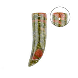 Ox-Horn & Pepper Gemstone Pendant  for Jewelry Making #SP2017