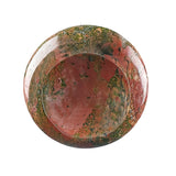 Natural Stone 40MM Disc Gemstone Worry Stone Thumb Palm Pocket Crystal Therapy Stress Relief