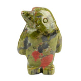 1" Gemstone Penguin Figurine - Hand-Carved Healing Crystal