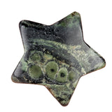 Handmade Craved 30mm Gemstone Star Ornament for Decoration