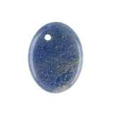 Yellow Tiger Eye 35×45mm Oval Gemstone Slice Pendant with Off-Center Drilled Hole – Natural Stone Charm for Necklaces, Bag Charms & Bookmarks