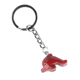 1.0Inch Dolphin Gemstone Pendant Keychain #KC2310S-A1