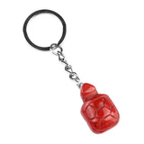 Gemstone Tortoise Keychain - Healing Crystal Bag Charm