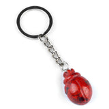 1.0Inch Hand Carved Beetle Gemstone Pendant Animal Keychain #KC2315S-A1