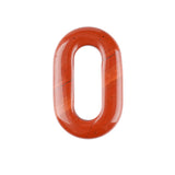Hollow O-Shape Gemstone Pendant 25×40mm for Making Jewelry