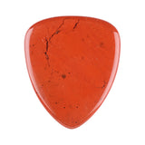 Black Obsidian Pick for Electric Guitar Bass String Instrument Playing Gift Handmade Craved Disc 27x32mm Pendant Decor
