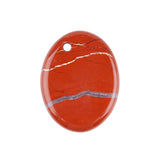 Yellow Tiger Eye 35×45mm Oval Gemstone Slice Pendant with Off-Center Drilled Hole – Natural Stone Charm for Necklaces, Bag Charms & Bookmarks