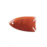 Fish Shape Gemstone Pendant for DIY Making Jewelry #SP2016 -22x40mm Natural Stone Charms  12 Varieties Available