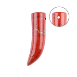 Ox-Horn & Pepper Gemstone Pendant  for Jewelry Making #SP2017