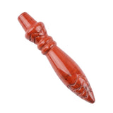 Natural Stone Carved Scepter Point Dowsing Pendant Pendulum Crystal Pendulums for Divination Dowsing